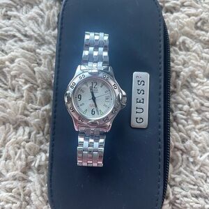 Guess Stainless Steel Watch with Black Case